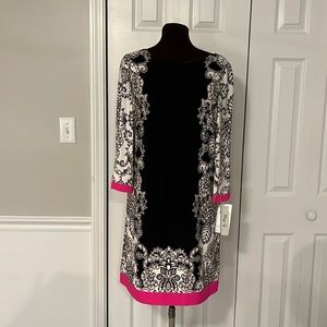 Eliza J Black, White and Dress-NWT-Size 12